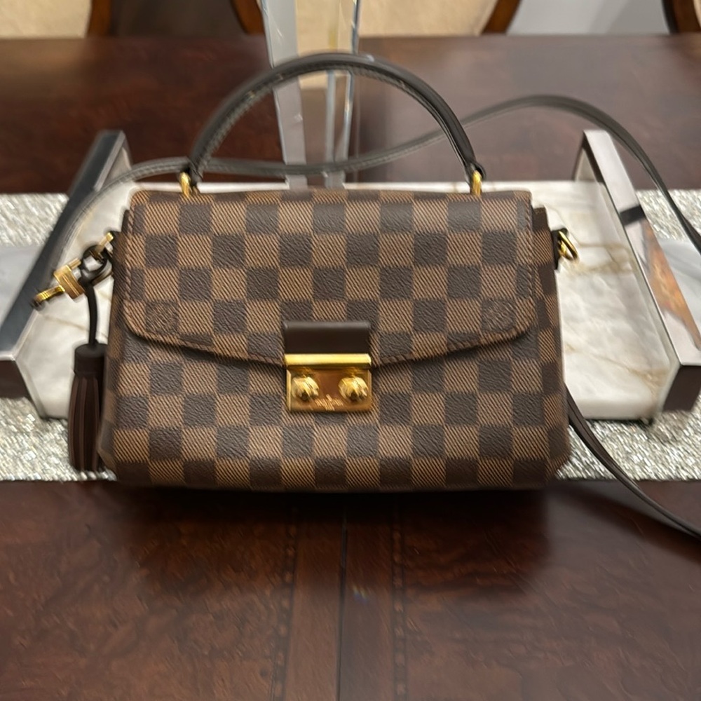 Authentic Louis Vuitton Brown Damier Croisette